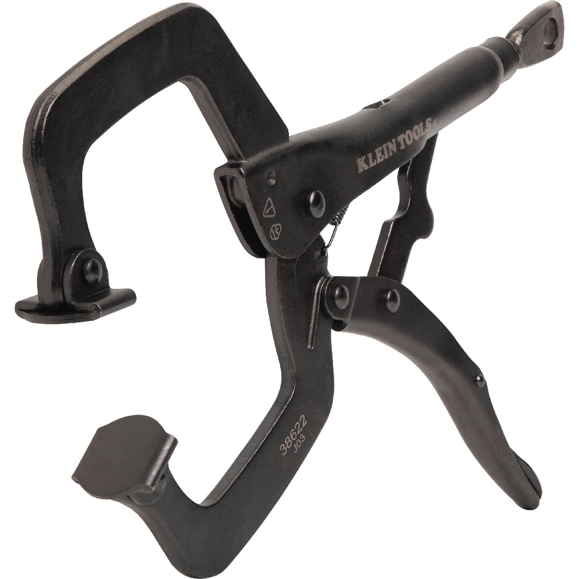 Klein Tools, C-Clamp Locking Pliers With Swivel Jaws, 11in., Jaw Capacity 3.9 in, Model# 38622